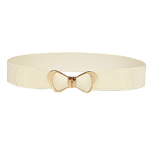 fashion-womens-metal-vintage-elastic-stretch-gold-bowknot-waist-belt-waistband BBL