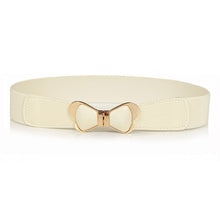 fashion-womens-metal-vintage-elastic-stretch-gold-bowknot-waist-belt-waistband BBL