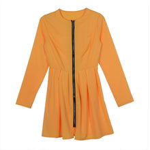 fashion-womens-full-front-zipper-long-sleeve-evening-party-clubwear-casual-mini-dress BBL