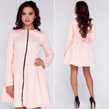 fashion-womens-full-front-zipper-long-sleeve-evening-party-clubwear-casual-mini-dress BBL