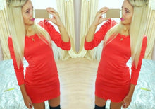 Sexy Pencil Dress Clubwear Three Quarter O-neck Mini Dresses Casual Women Solid Slim Bodycon Vestidos M0440