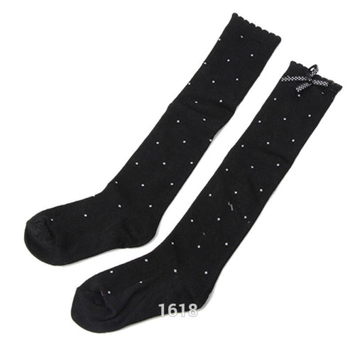 free-little-girls-bowknot-polka-dot-cotton-knee-highs-kids-in-tube-socks-media-corta BBL