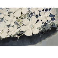 Lace Floral Beading Denim Shorts Retro Rivet Jean Shorts Flange Hole Short Feminino Washed Ripped Women Shorts XXL