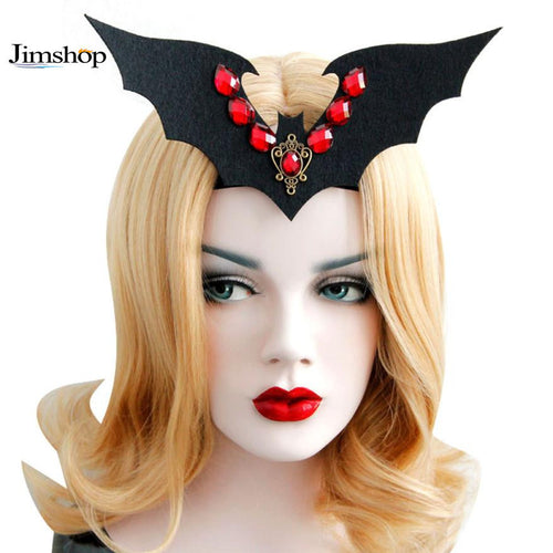 Funny Halloween Vampire Bat With Hair band Headband Halloween Party Fancy Dress Costume Accessory Event Party Supplies