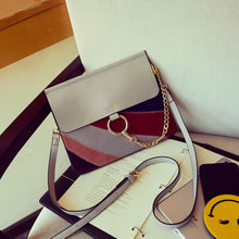 Handbags Top Women Bag Rainbow Frosted Women PU Leather Shoulder Messenger Bag small Square Package