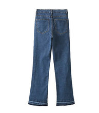 Harajuku Blue High Waist Flare Pants Denim Pants Woman Tight Jeans Femme Long Jeans Feminino