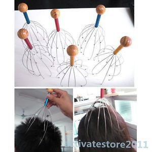 head-scalp-neck-octopus-equipment-massage-massager-stress-release-relax-new BBL