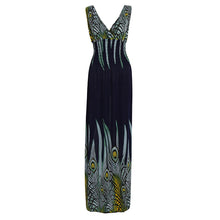 large-size-sexy-deep-v-neck-peacock-shape-bohemia-long-beach-dress-casual-tourism-maxi-dresses BBL