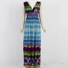 large-size-sexy-deep-v-neck-peacock-shape-bohemia-long-beach-dress-casual-tourism-maxi-dresses BBL