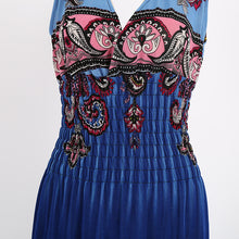 large-size-sexy-deep-v-neck-peacock-shape-bohemia-long-beach-dress-casual-tourism-maxi-dresses BBL