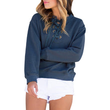 Long Sleeve Bandage Hoodies Sweatshirts Women's Sweatshirts Baseball Hoodies Pullover GV443