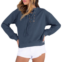 Long Sleeve Bandage Hoodies Sweatshirts Women's Sweatshirts Baseball Hoodies Pullover GV443