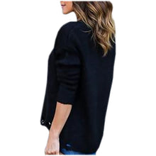 Solid Slim Fit Pullovers Knitted Sweater With Grey Black Hem Hole Tops Plus Size Knittwear LX090