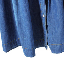 plus-size-women-clothing-new-denim-dress-slim-cowboy-casual-a-line-dress-with-buttons BBL