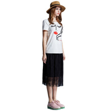 t-shirt-women-eyelash-lip-print-short-sleeve-casual-tops-loose-pullover-women-tops-white-plus-size-blusas BBL