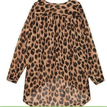 high-street-fshion-women-ladies-chiffon-blouse-leopard-printed-long-sleeve-high-low-hem-loose-tops-camisas-femininas BBL
