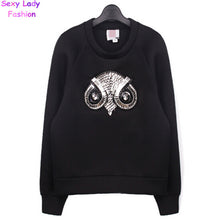 Patchwork Sequined Stud & Bead Embellishments Sweatshirts Pullovers Sexy Lady Long sleeve Sweats Jumper