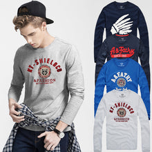 Hip Hop Tops Men Long Sleeve T Shirt Cotton Plus Size Casual Slim Gym Fitness T-shirt For Man