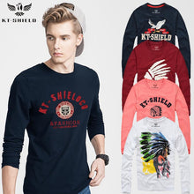 Hip Hop Tops Men Long Sleeve T Shirt Cotton Plus Size Casual Slim Gym Fitness T-shirt For Man