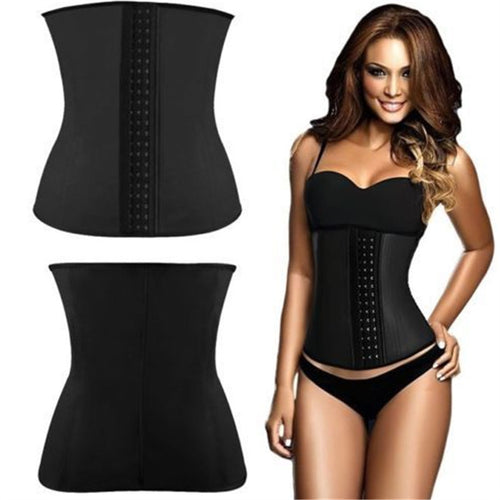Body Shaper Underbust Steel Bone Waist Training Corset Waist Trainer Latex Waist Cincher Corset Slim Belt Rubber Shapewear