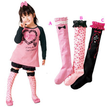 kids-baby-toddler-cotton-high-knee-lace-girls-socks-leg-warm-tight-hose-3-8y-3-colors BBL
