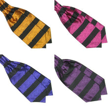 mens-fashion-stripes-long-silk-scarves-cravat-ascot-neck-ties-handkerchief BBL
