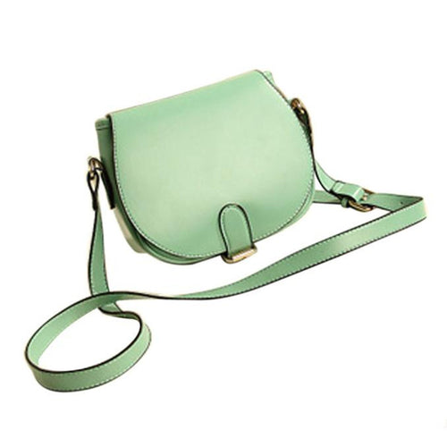 Fashion Women Leather Shoulder Bag Clutch Handbag Candy Color Portable Mini Tote Purse Hobo Messenger Bags