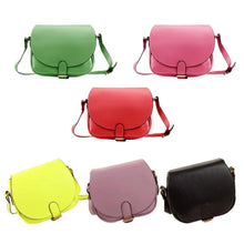 Fashion Women Leather Shoulder Bag Clutch Handbag Candy Color Portable Mini Tote Purse Hobo Messenger Bags