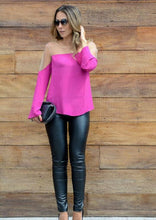 Sexy Off Shoulder Chiffon Blouse Women Long Sleeve Mesh Patchwork Shirts Women Plus Size Blusa Feminina XL