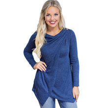 Long Sleeve T Shirts Casual Women Tops Irregular Tee Shirt Femme O Neck Loose T-shirts For Women Plus Size