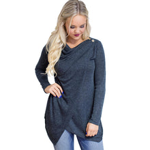 Long Sleeve T Shirts Casual Women Tops Irregular Tee Shirt Femme O Neck Loose T-shirts For Women Plus Size