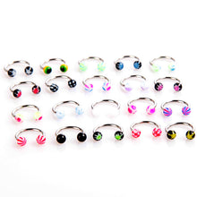 20pcscolorful-stainless-steel-ball-barbell-curved-nose-studs-rings-bars-piercing BBL