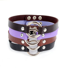 new-punk-women-ladies-gothic-leather-choker-heart-chain-spike-rivet-buckle-collar-necklace BBL