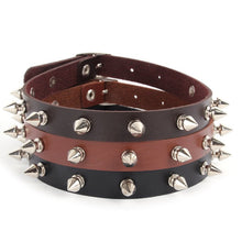 new-punk-women-ladies-gothic-leather-choker-heart-chain-spike-rivet-buckle-collar-necklace BBL
