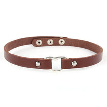 new-punk-women-ladies-gothic-leather-choker-heart-chain-spike-rivet-buckle-collar-necklace BBL
