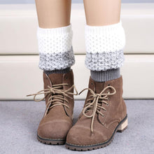 Women Ladies Crochet Knitted Shell Design Boot Cuffs Toppers Knit Leg Warmers Short Liner Boot Socks