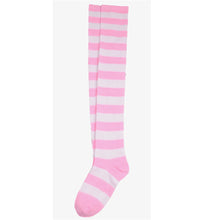 Women Girls Cute Striped Thigh High Stocking Over Knee Ladies Fashion Casual Halloween Cosplay Stockings