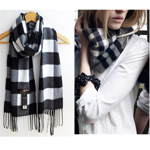 women-men-unisex-warm-wrap-scarf-shawl-geometric-scarves-wool-blend BBL
