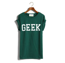 s Korean Tops & Tees Women Roll-up Sleeve Random Hem Loose Letter T-shirts ladies 4 Colors J2328
