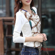 s Women's Chiffon Shirts Long Sleeve Basic Blouses For Ladies Tops Clothings White Black J1952