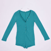 sexy-women-v-neck-button-long-sleeve-jumpsuit-bodycon-rompers-shorts-bodysuit BBL