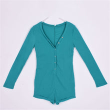 sexy-women-v-neck-button-long-sleeve-jumpsuit-bodycon-rompers-shorts-bodysuit BBL