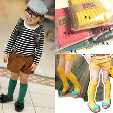 toddler-baby-socks-school-cotton-knee-high-kids-boys-girls-socks-candy-colors-1-8y-5-colors BBL