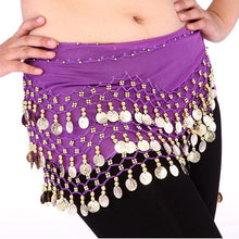 women-belly-dance-dancing-3-rows-hip-skirt-scarf-wrap-belt-hipscarf-with-128-coins-for BBL