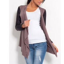 womens-pu-leather-sleeve-irregular-sweater-cardigan-casual-knit-coat-outwear-py5 BBL