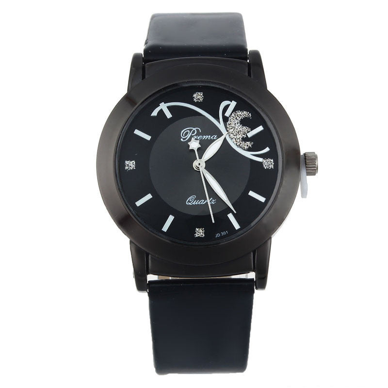 Ladies Fashion Watches Girl Women Luxury Diamond Pretty Quartz Wrist Watch Black Relogio feminino