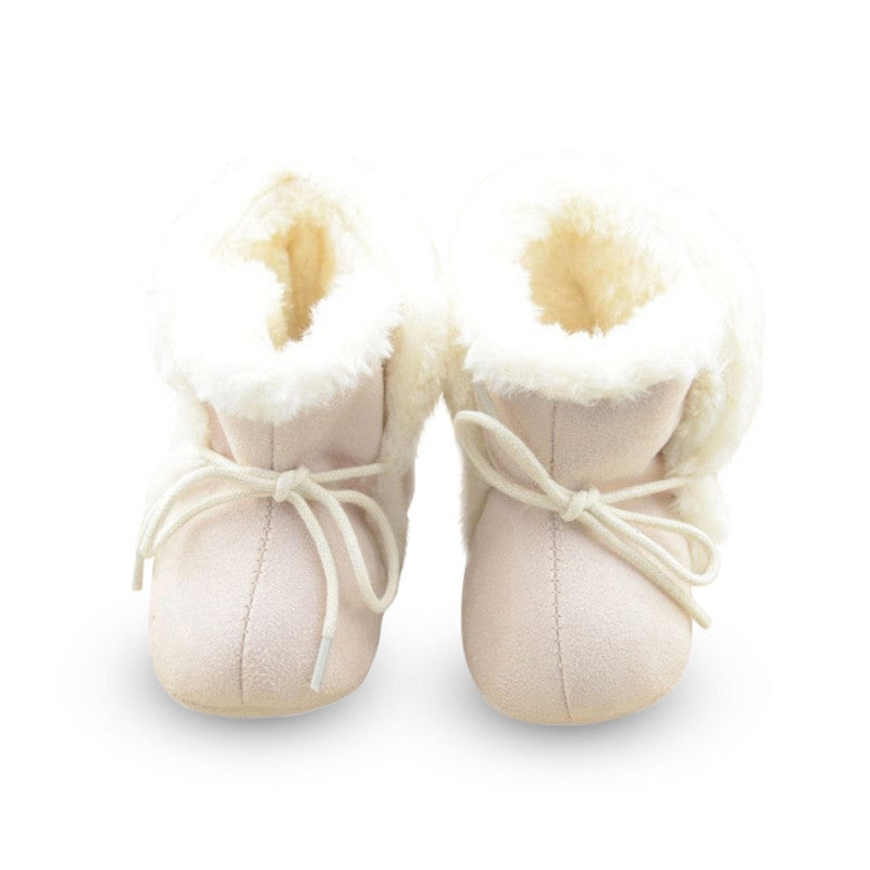infant-girl-fleece-crib-shoes-newborn-toddler-boot-baby-walking-shoes-new-py5 BBL