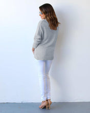 Irregular Knitting Sweater Women Knitted Sweaters V Neck Long Sleeve Cross Wrap Front Warm Pullover GV394