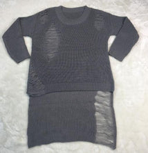Irregular Tassel Sweater Dress Women Ripped Knitted Sweaters Pullovers Long Sleeve Casual Hollow Out Sweater GV263