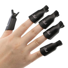 10pc Nail Art Polish Lacquer Easy Remover Soak Off Cap Clip Magic UV Gel Nail Polish Remover Wrap Tools